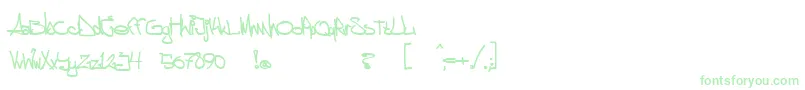 Шрифт aggstock – зелёные шрифты