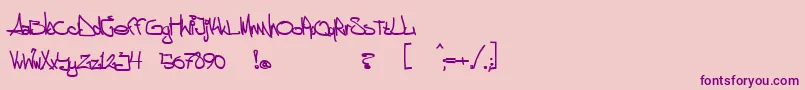 Шрифт aggstock – фиолетовые шрифты на розовом фоне