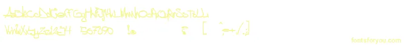 Шрифт aggstock – жёлтые шрифты