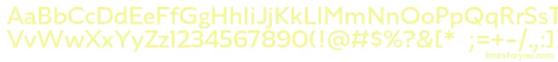AgileSans Regular-fontti – keltaiset fontit