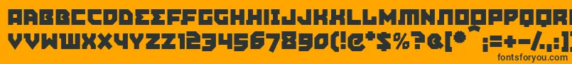 AGITPM   Font – Black Fonts on Orange Background