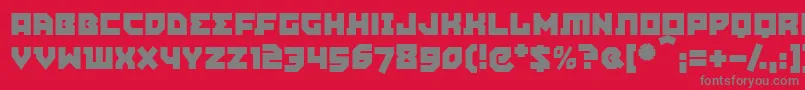 AGITPM   Font – Gray Fonts on Red Background