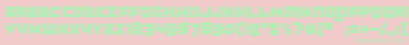 AGITPM   Font – Green Fonts on Pink Background