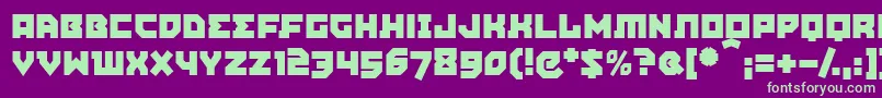 AGITPM   Font – Green Fonts on Purple Background