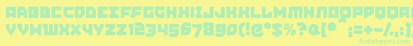 AGITPM   Font – Green Fonts on Yellow Background