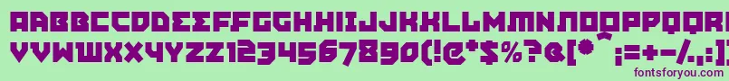 AGITPM   Font – Purple Fonts on Green Background