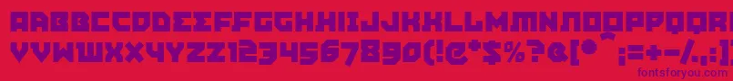 AGITPM   Font – Purple Fonts on Red Background