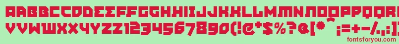 AGITPM   Font – Red Fonts on Green Background