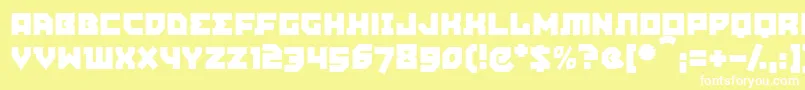 AGITPM   Font – White Fonts on Yellow Background