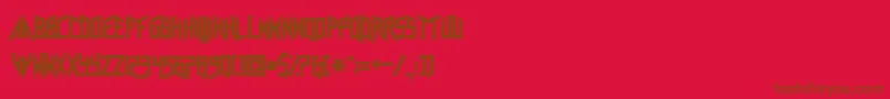 Шрифт Agra Axera – коричневые шрифты на красном фоне