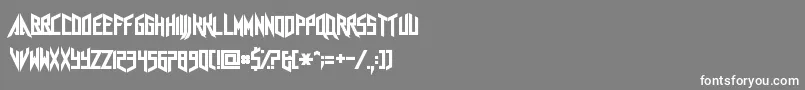 Agra Axera Font – White Fonts on Gray Background