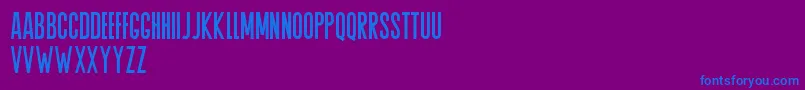 Шрифт Agrem – синие шрифты на фиолетовом фоне