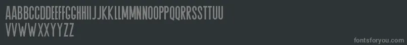 Agrem Font – Gray Fonts on Black Background