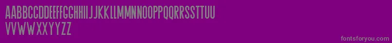 Agrem-Schriftart – Graue Schriften auf violettem Hintergrund