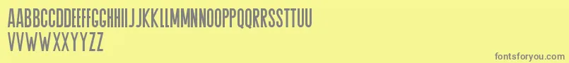 More about Agrem Font Agrem Font – Gray Fonts on Yellow Background