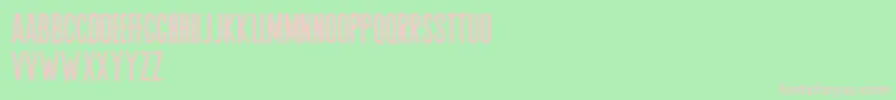 Agrem Font – Pink Fonts on Green Background