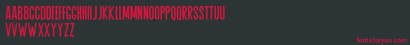 Agrem Font – Red Fonts on Black Background