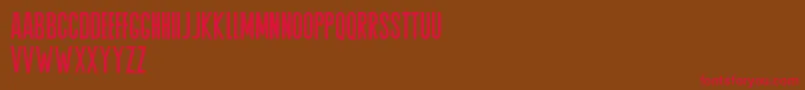 Agrem Font – Red Fonts on Brown Background