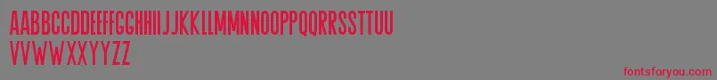 Agrem Font – Red Fonts on Gray Background