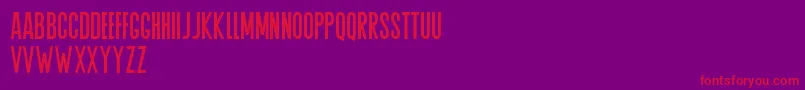 Agrem Font – Red Fonts on Purple Background