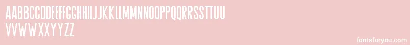 Шрифт Agrem – белые шрифты на розовом фоне