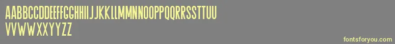 Agrem-Schriftart – Gelbe Schriften auf grauem Hintergrund
