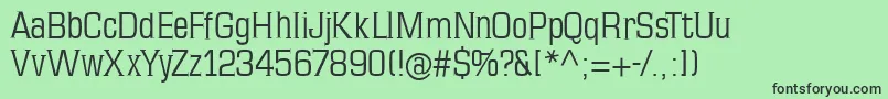 Mkseriftallx Font – Black Fonts on Green Background