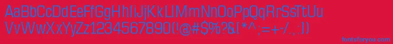 Mkseriftallx Font – Blue Fonts on Red Background