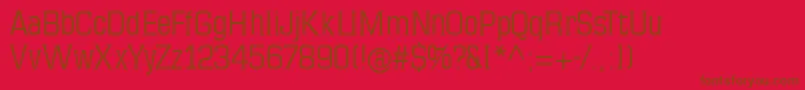 Mkseriftallx Font – Brown Fonts on Red Background