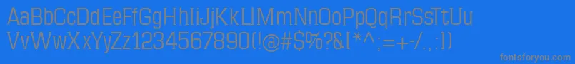 Mkseriftallx Font – Gray Fonts on Blue Background