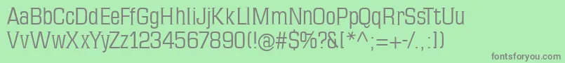 Mkseriftallx Font – Gray Fonts on Green Background