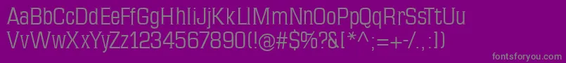 Mkseriftallx Font – Gray Fonts on Purple Background