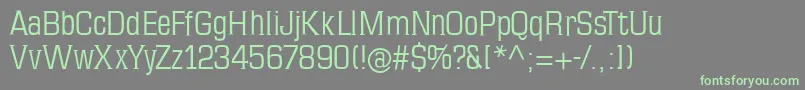 Шрифт Mkseriftallx – зелёные шрифты на сером фоне