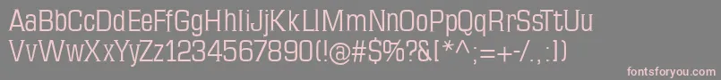 フォントMkseriftallx – 灰色の背景にピンクのフォント