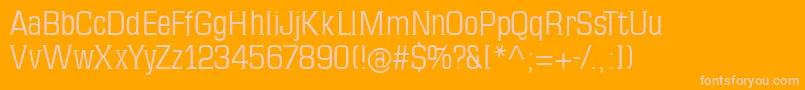 Mkseriftallx Font – Pink Fonts on Orange Background