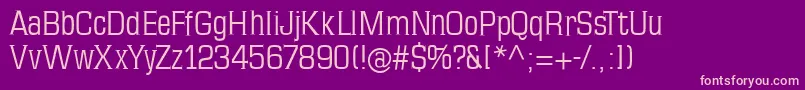 Mkseriftallx Font – Pink Fonts on Purple Background
