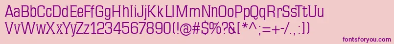 Mkseriftallx Font – Purple Fonts on Pink Background