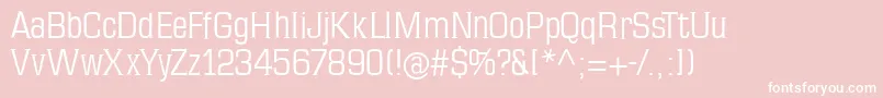 Mkseriftallx Font – White Fonts on Pink Background