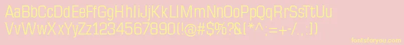 More about Mkseriftallx Font Mkseriftallx Font – Yellow Fonts on Pink Background