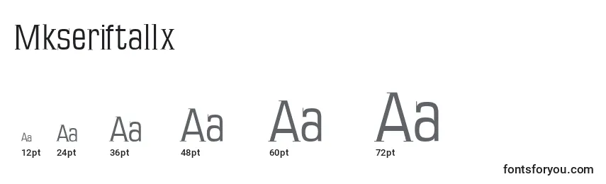 Mkseriftallx Font Sizes