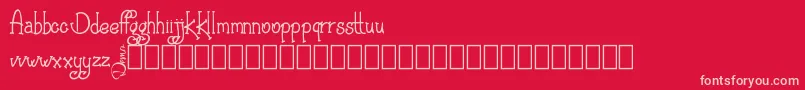 Agrifan Demo Font – Pink Fonts on Red Background