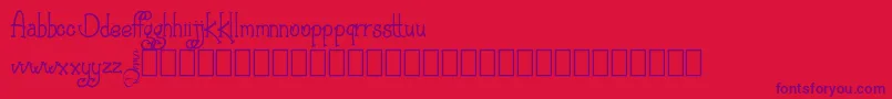 Agrifan Demo Font – Purple Fonts on Red Background