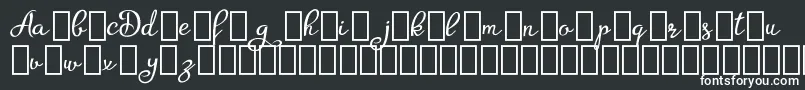 Agrish Demo Font – White Fonts on Black Background