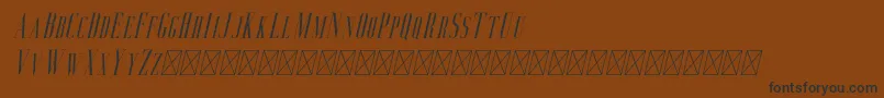 Aguero Serif Italic Font – Black Fonts on Brown Background