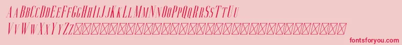 fuente Aguero Serif Italic – Fuentes Rojas Sobre Fondo Rosa