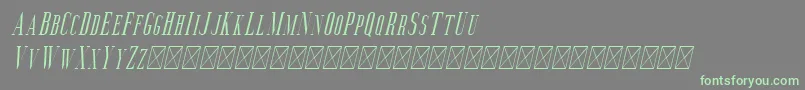 Шрифт Aguero Serif Italic – зелёные шрифты на сером фоне