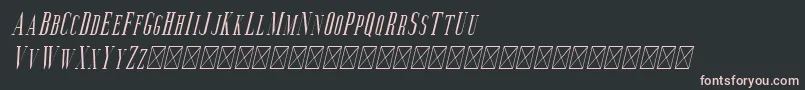 Aguero Serif Italic-fontti – vaaleanpunaiset fontit mustalla taustalla