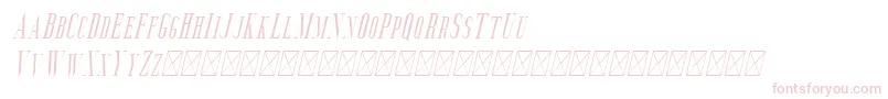 Fonte Aguero Serif Italic – fontes rosa em um fundo branco