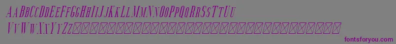 Aguero Serif Italic Font – Purple Fonts on Gray Background
