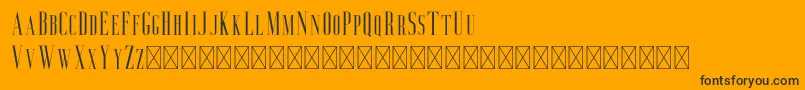 Aguero Serif Font – Black Fonts on Orange Background